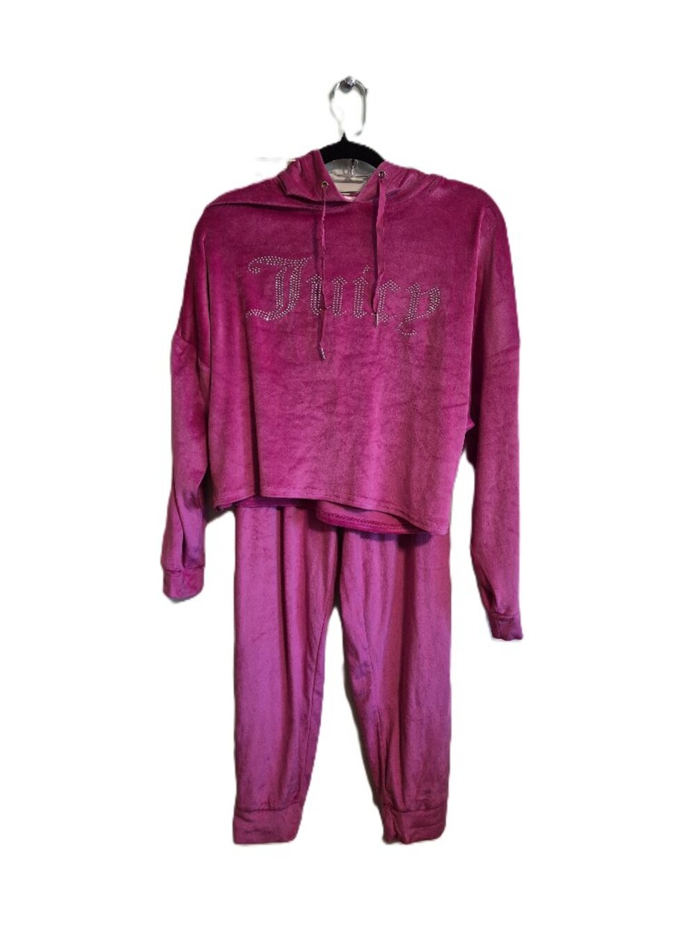 Juicy Couture Sleepwear Lounge Suit with Rhinestone Bling Large NWOT